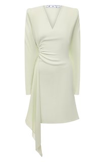 Платье из вискозы и шерсти Off-White