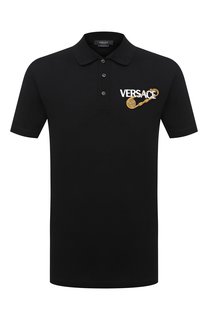 Хлопковое поло Versace