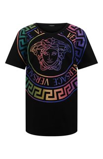 Хлопковая футболка Versace