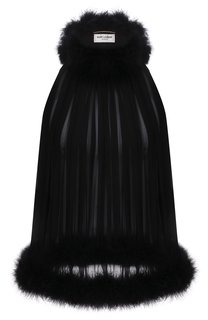 Шелковый топ Saint Laurent