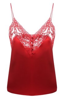 Шелковый топ Saint Laurent