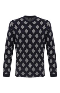 Пуловер из хлопка и вискозы Giorgio Armani