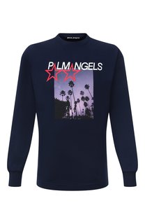 Хлопковый лонгслив Palm Angels