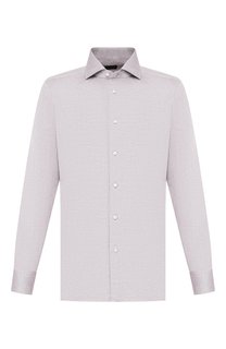 Сорочка из смеси льна и хлопка Ermenegildo Zegna