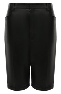 Кожаные шорты Saint Laurent