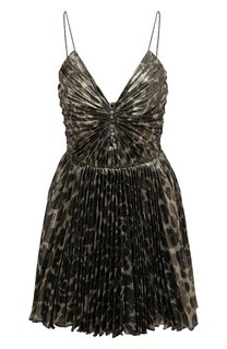 Платье с принтом Saint Laurent