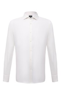 Сорочка из хлопка и кашемира Ermenegildo Zegna