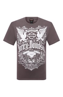 Хлопковая футболка Harley-Davidson