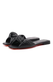Кожаные шлепанцы Santoni