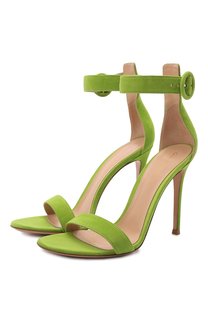 Замшевые босоножки Portofino 105 Gianvito Rossi