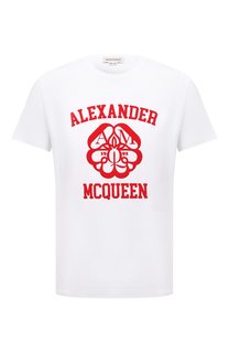 Хлопковая футболка Alexander McQueen