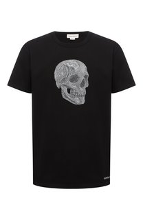 Хлопковая футболка Alexander McQueen