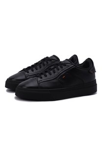 Кожаные кеды Santoni