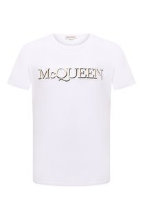 Хлопковая футболка Alexander McQueen