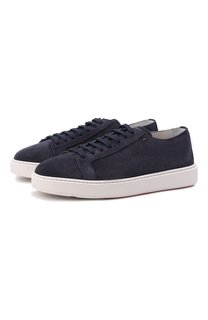 Замшевые кеды Santoni