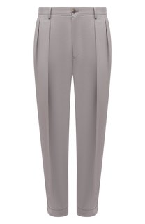 Брюки из хлопка и шелка Giorgio Armani
