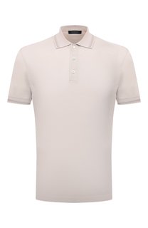 Поло из шелка и хлопка Ermenegildo Zegna
