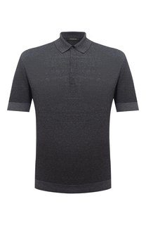 Поло из хлопка и льна Ermenegildo Zegna