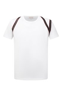 Хлопковая футболка Alexander McQueen