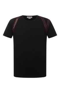 Хлопковая футболка Alexander McQueen