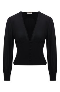 Блузка из вискозы Saint Laurent