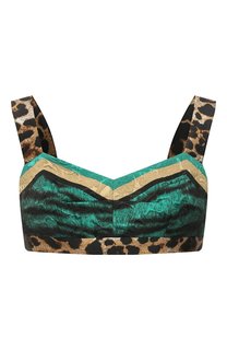 Бра-топ из вискозы и хлопка Dolce & Gabbana