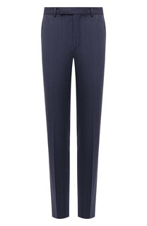 Брюки из хлопка и льна Ermenegildo Zegna