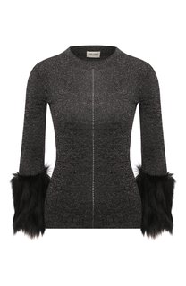 Пуловер из вискозы Saint Laurent