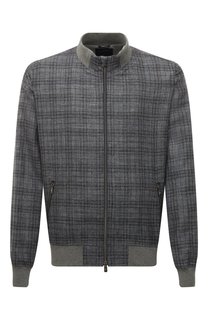 Бомбер из шелка и льна Capobianco