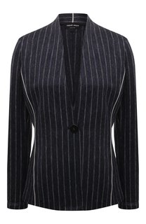 Жакет из хлопка и льна Giorgio Armani