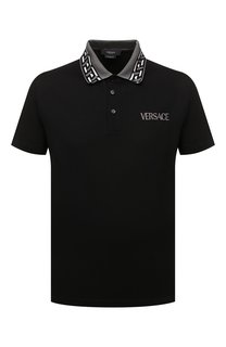 Хлопковое поло Versace