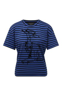Футболка из вискозы Emporio Armani