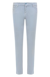Брюки из хлопка и кашемира Kiton