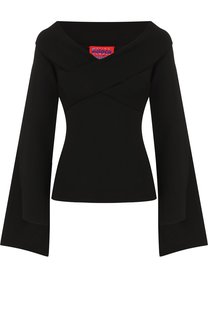 Однотонный топ асимметричного кроя из вискозы Solace London