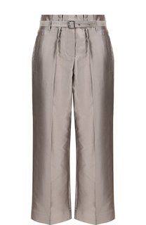Брюки из хлопка и шелка Giorgio Armani