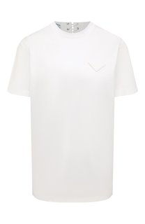 Хлопковая футболка Prada