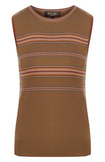 Топ из смеси шелка и хлопка Loro Piana
