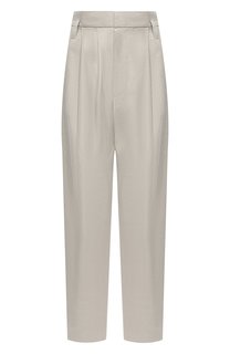 Брюки из хлопка и льна Brunello Cucinelli