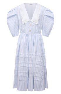 Хлопковое платье Miu Miu