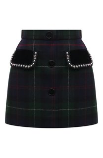 Шерстяная юбка Miu Miu