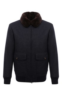 Бомбер с меховой подкладкой Loro Piana