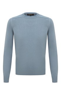 Свитер из хлопка и шелка Loro Piana