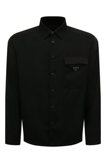 Шерстяная рубашка Prada