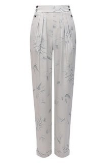 Брюки из вискозы и шелка Giorgio Armani