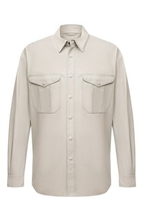 Кожаная рубашка Giorgio Armani
