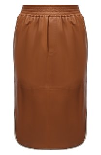 Кожаная юбка Brunello Cucinelli