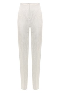 Брюки из хлопка и льна Giorgio Armani