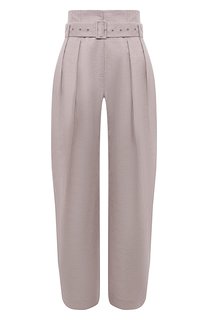 Брюки из хлопка и льна Low Classic