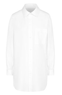 Удлиненная хлопковая блуза с накладным карманом Y`s