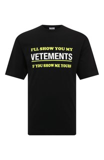 Хлопковая футболка VETEMENTS